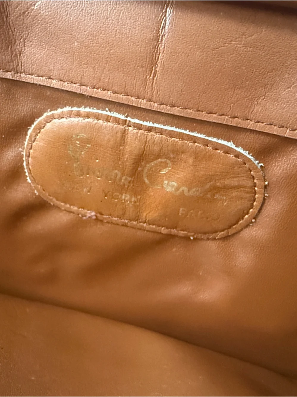 Pierre Cardin Men's Leather Briefcase - Cognac Brown- VINTAGE, RARE